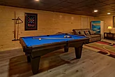 Poker Table and pool table in 8 bedroom cabin 