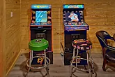 Arcade Games and game room in 8 bedroom rental 