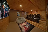 8 bedroom cabin with movie theater room