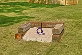 Horse shoe pit and GaGa ball at cabin rental