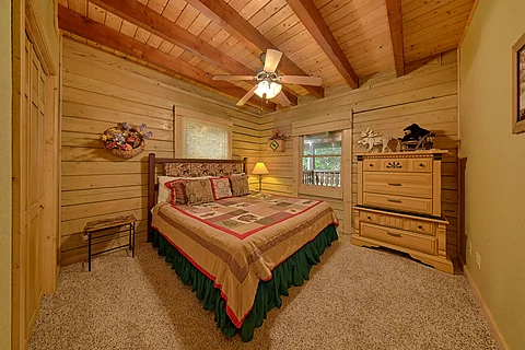 Lower Level Bedroom with King Bed - Timberwolf