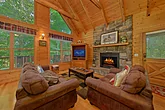 Spacious Living Room with Gas Fireplace