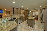 Fully stocked kitchen in 6 bedroom cabin 