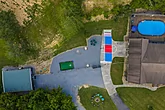 Family Friendly cabin rental with outdoor pool