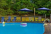 Private Swimming Pool for 8 bedroom rental cabin