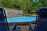 Cabin rental with 8 bedrooms and large pool area