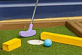 Putt Putt game at Luxury 8 bedroom cabin rental 